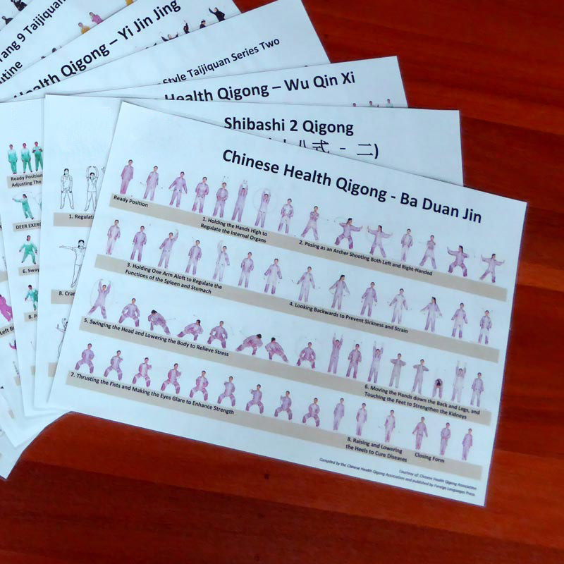 Ba Duan Jin Health Qigong Reference Chart